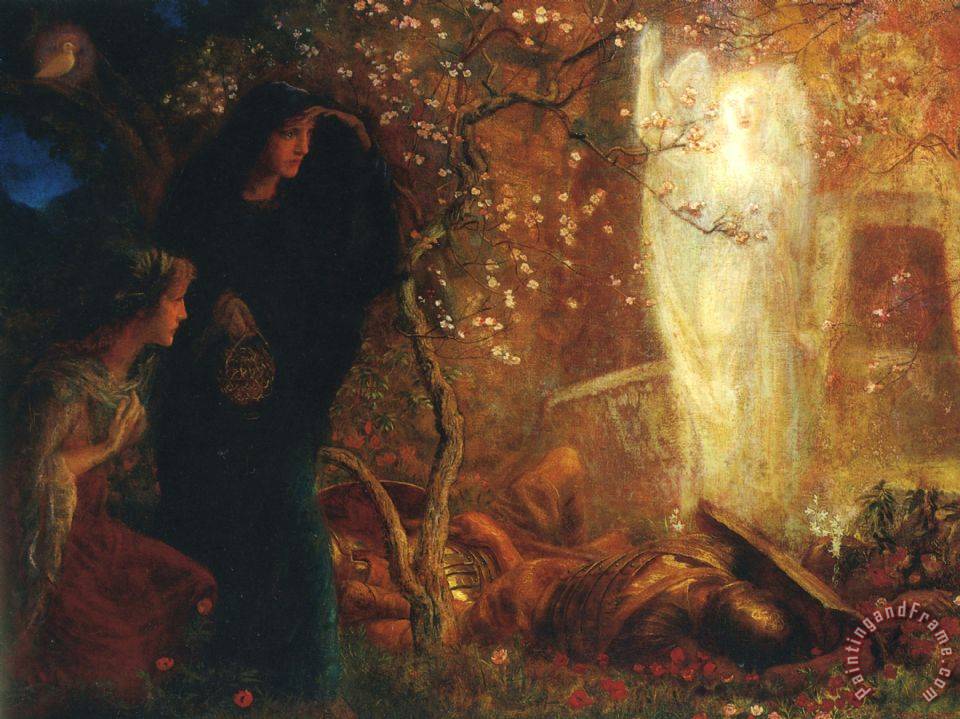 960x719 Arthur Hughes He Is Risen Painting - He Is Risen Painting