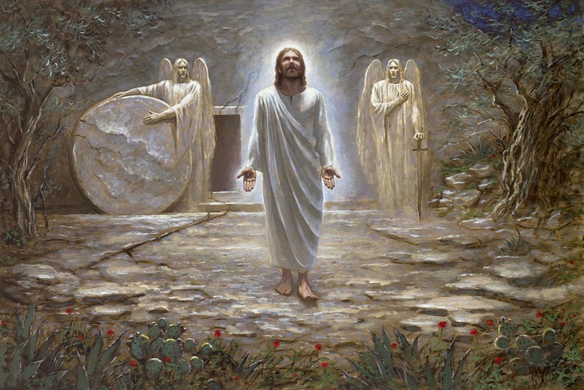 851x568 He Is Risen 16x24 Signed Litho - He Is Risen Painting