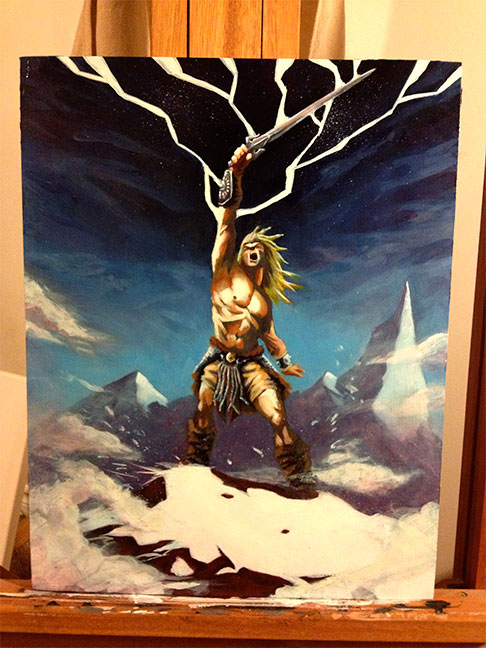 486x648 He Man Oil Painting By Dan Van Cool - He Man Painting