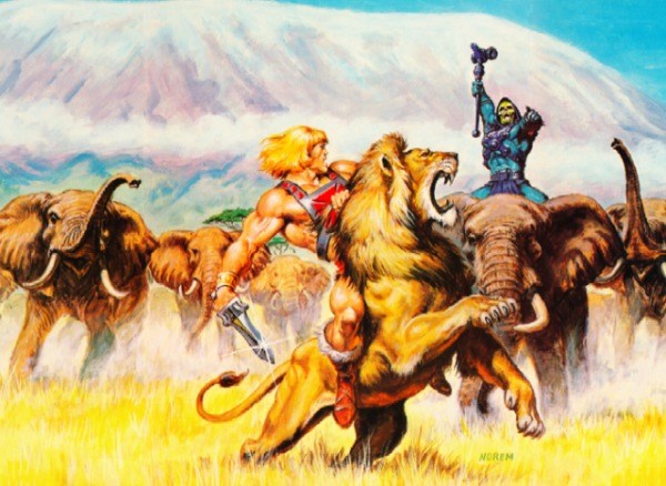 600x438 He Man Riding A Lion Is The Greatest Piece Of Artwork Ever - He Man Painting