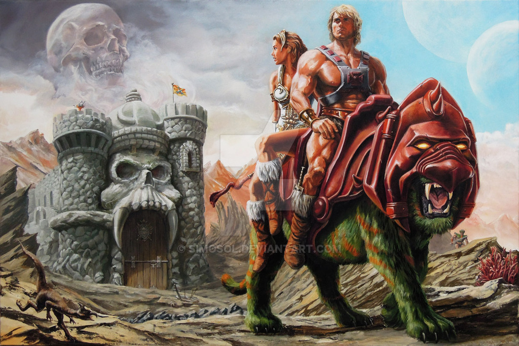 1024x683 He Man The Prophecy Of The Legend Oil Canvas By Simosol - He Man Painting