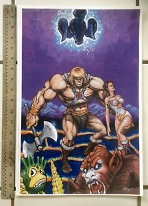 216x300 Masters Of The Universe. He Man And Teela Painting Quality Art - He Man Painting
