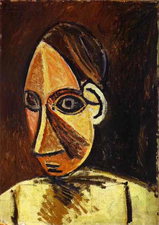 556x786 Pablo Picasso Head Of A Woman, 1907 - Head Of A Woman Painting