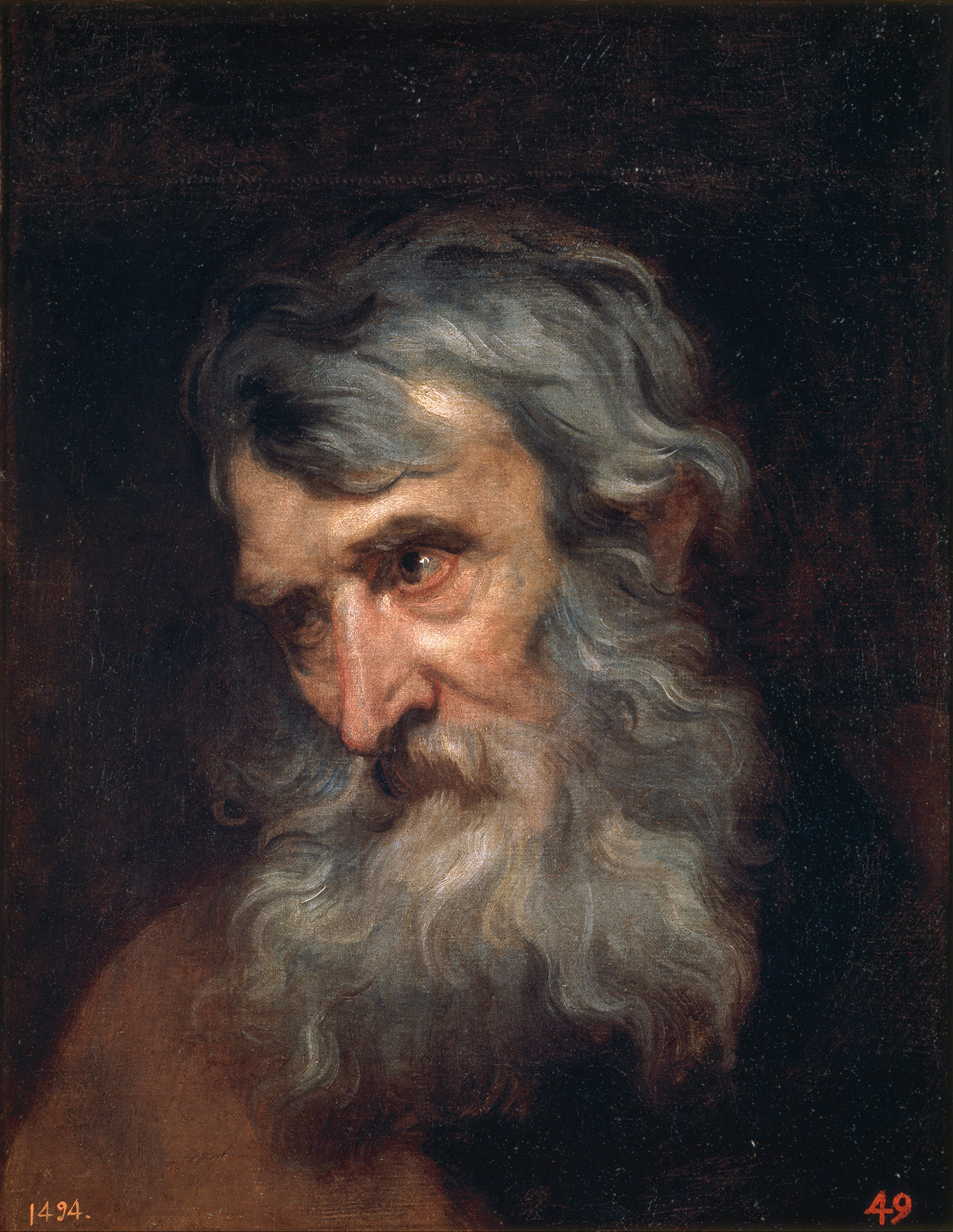 Head Of An Old Man Painting