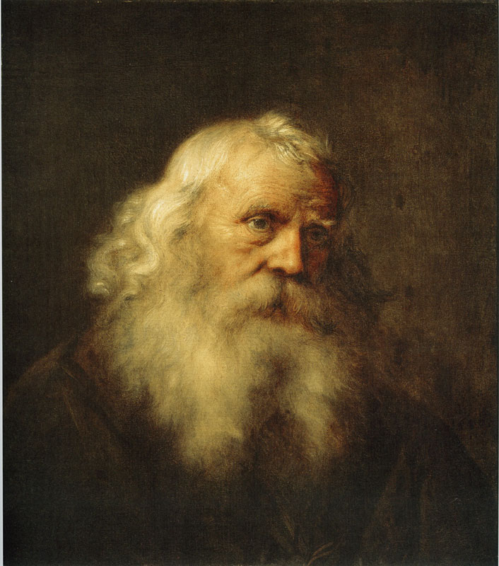 706x800 Jan Lievens - Head Of An Old Man Painting