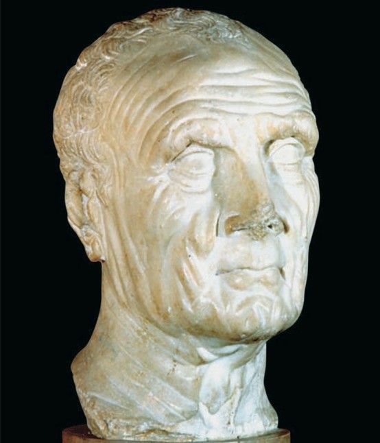 554x646 Head Of An Old Man, From Osimo,mid First Century Bce,marble, Life - Head Of An Old Man Painting