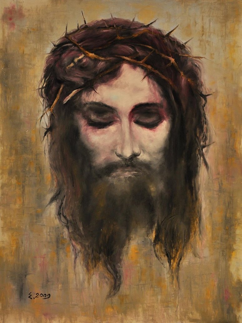 774x1032 Christ's Head. By Jihorda - Head Of Christ Painting