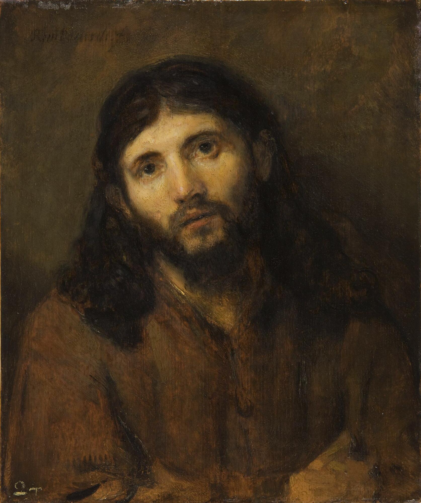 1673x2000 Filerembrandt - Head Of Christ Painting