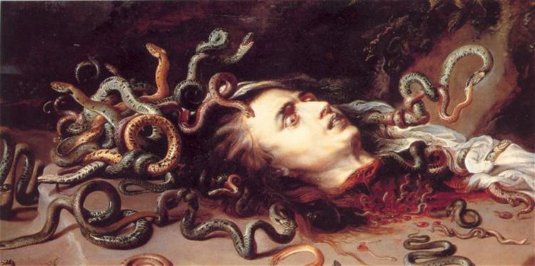 750x373 Head Of Medusa, C.1617 - Head Of Medusa Painting