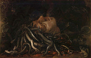 300x193 Medusa (Leonardo Da Vinci Painting) - Head Of Medusa Painting