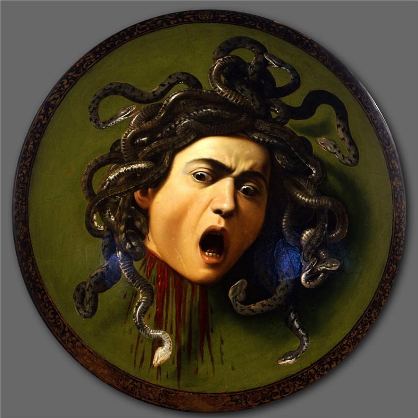850x850 Medusa, 1597 By Caravaggio - Head Painting