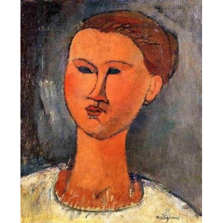 458x458 Woman S Head By Amedeo Modigliani Oil Painting Reproduction On Sale! - Head Painting