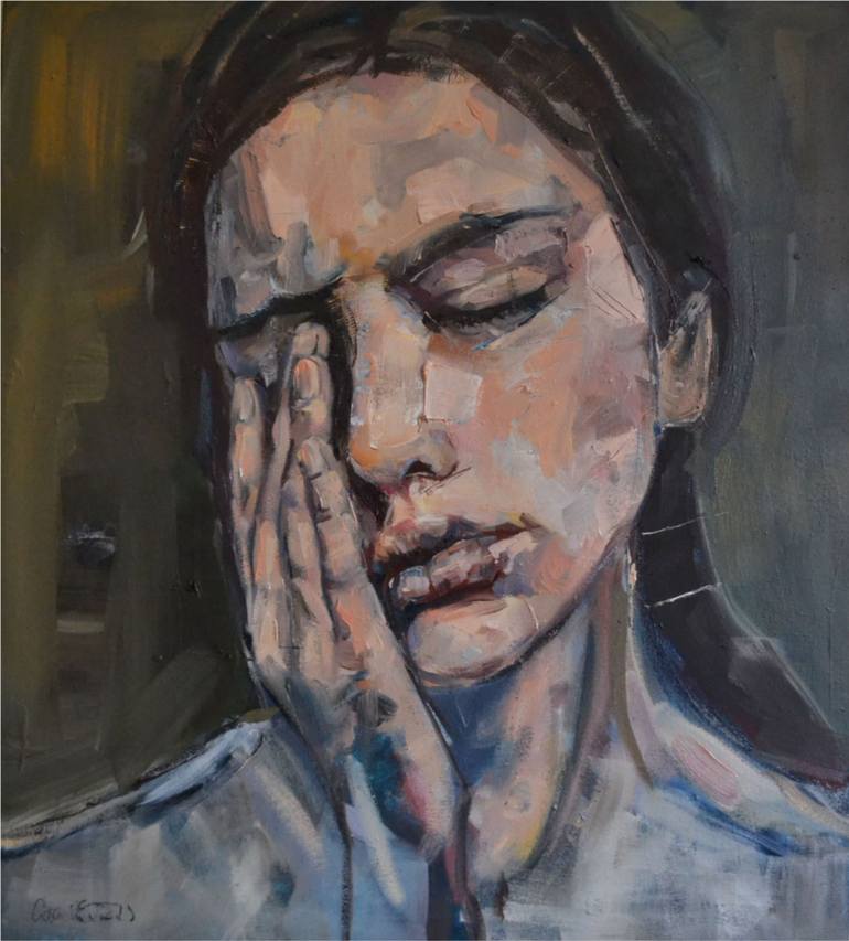 770x853 Saatchi Art No Really, Its Just A Headache Sold Painting By - Headache From Painting
