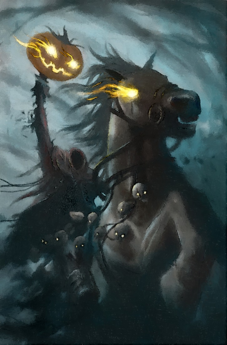 725x1101 Headless Horseman By Vilibald Martic By Umjetnikvelikasrca - Headless Horseman Painting