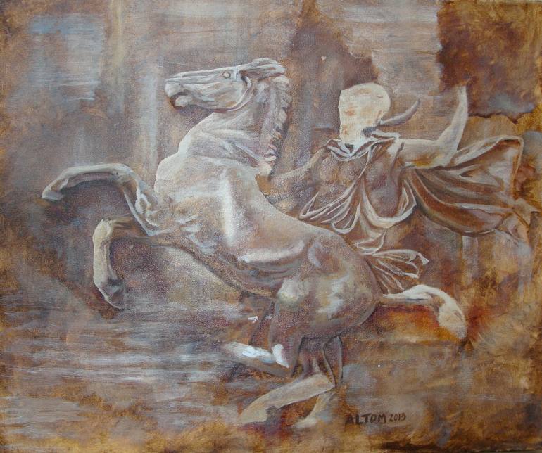 770x644 Saatchi Art The Headless Horseman Painting By Katherine Altom - Headless Horseman Painting