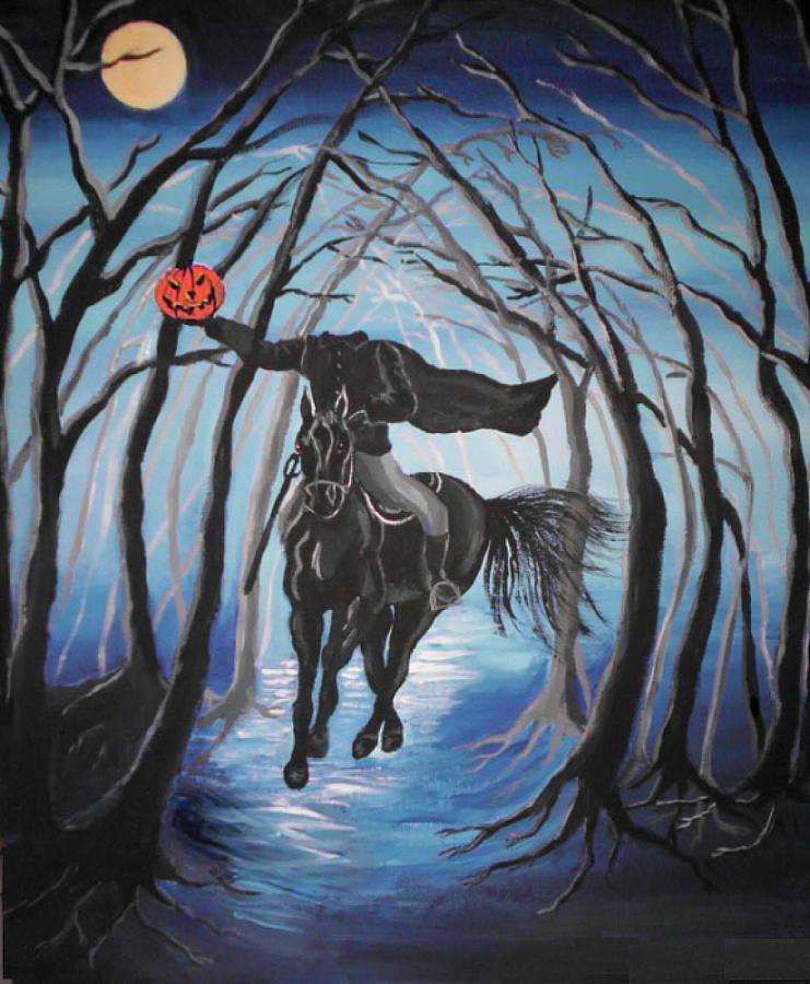 741x900 Sleepy Hollow Headless Horseman Painting Eighth Grade Reading - Headless Horseman Painting