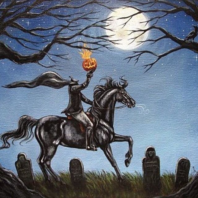 640x640 Happy Halloween Eve, Everyone! I Hope You'Ve All Been Ghoulish - Headless Horseman Painting