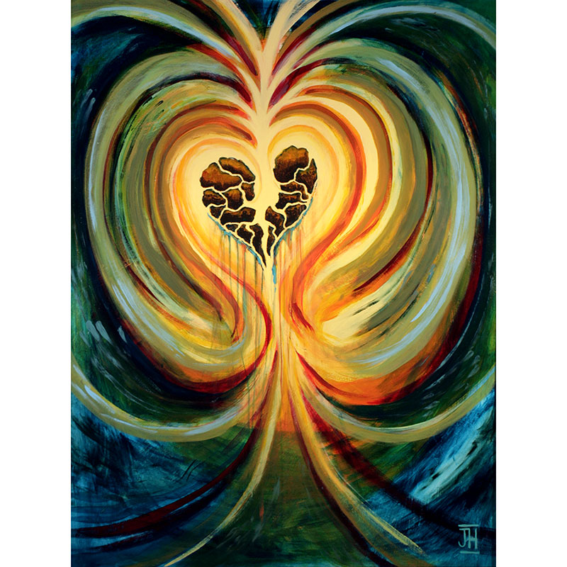 800x800 Healing Heart Jen's Paintings The Art Of Jenny Hahn - Healing Painting