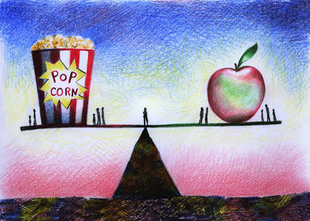 450x321 Stock Illustration - Healthy Painting