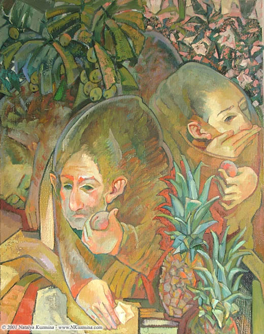 520x658 Oil Paintings - Hear No Evil See No Evil Speak No Evil Painting