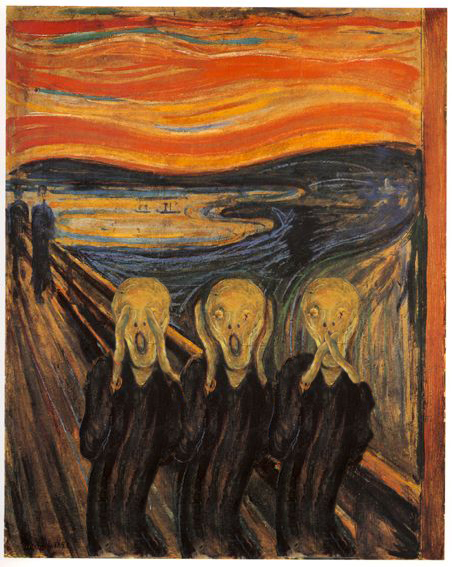 452x567 Scream No Evil By Nectar666 - Hear No Evil See No Evil Speak No Evil Painting