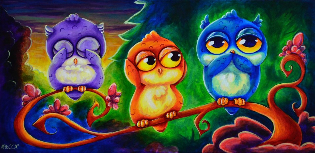 1280x624 See No Evil, Hear No Evil, Speak No Evil By Abeckin - Hear No Evil See No Evil Speak No Evil Painting