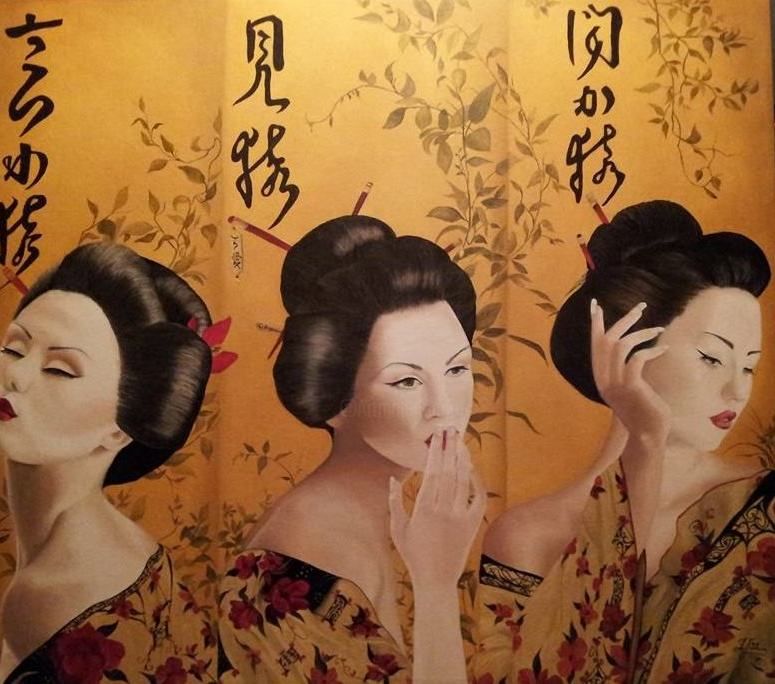 775x684 See No Evil Speak No Evil Hear No Evil (Isha) - Hear No Evil See No Evil Speak No Evil Painting