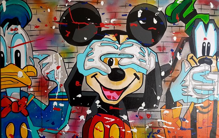 700x441 Moontje - Hear No Evil See No Evil Speak No Evil Painting