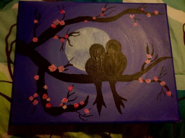 640x480 Heart Flower Finished Paintings Paintings - Heart Flower Painting