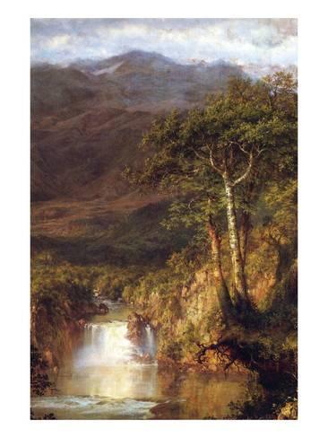 366x488 Heart Of The Andes Detail Poster By Frederic Edwin Church - Heart Of The Andes Painting