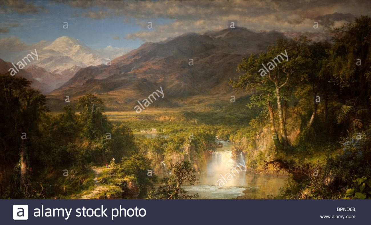 1300x788 The Heart Of The Andes, 1859, By Frederic Edwin Church Stock Photo - Heart Of The Andes Painting