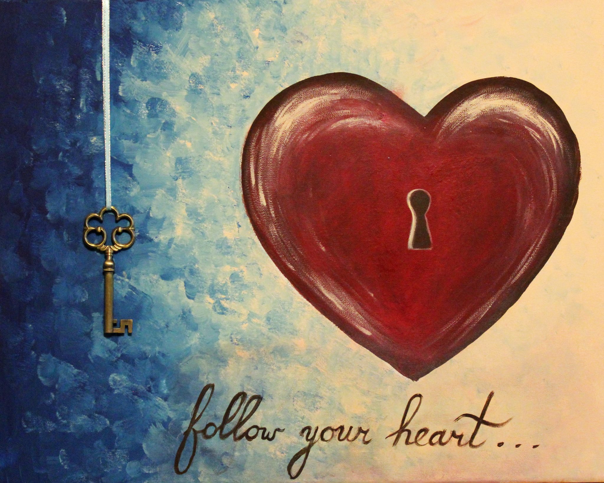 2048x1640 Follow Your Heart Painting Class Brush Of Colors - Heart Painting