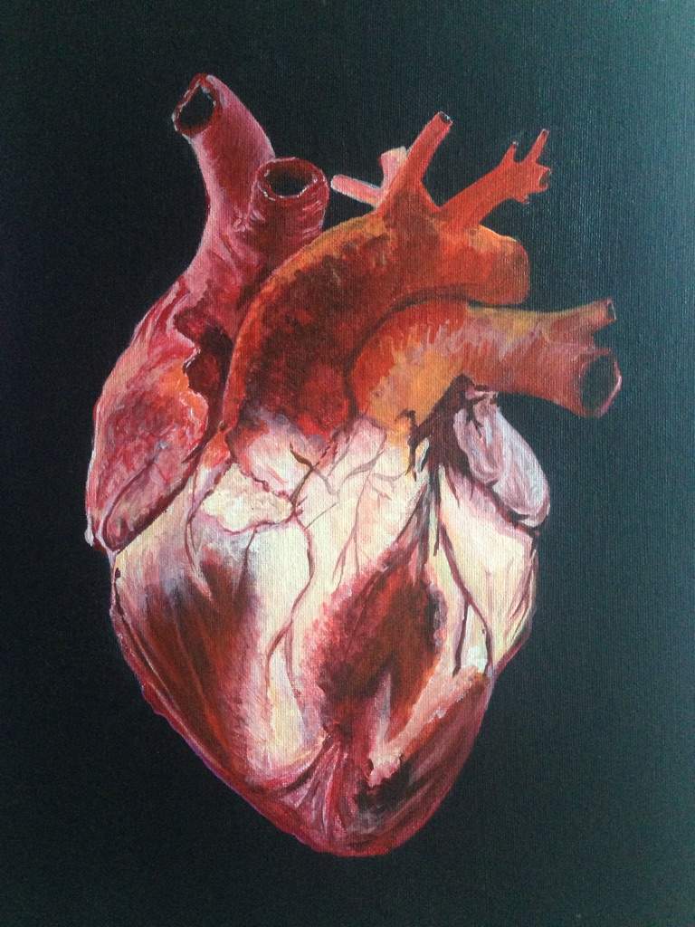 768x1024 Heart Painting Horror Amino - Heart Painting