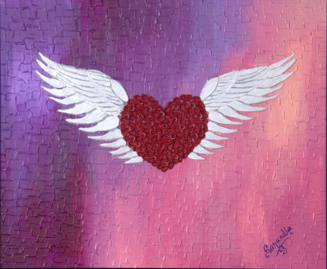 1280x1056 Buy Passionate Spirit Handmade Painting By Sarandha D L. Code - Heart Painting