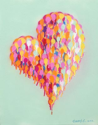 312x400 News - Heart Painting On Canvas