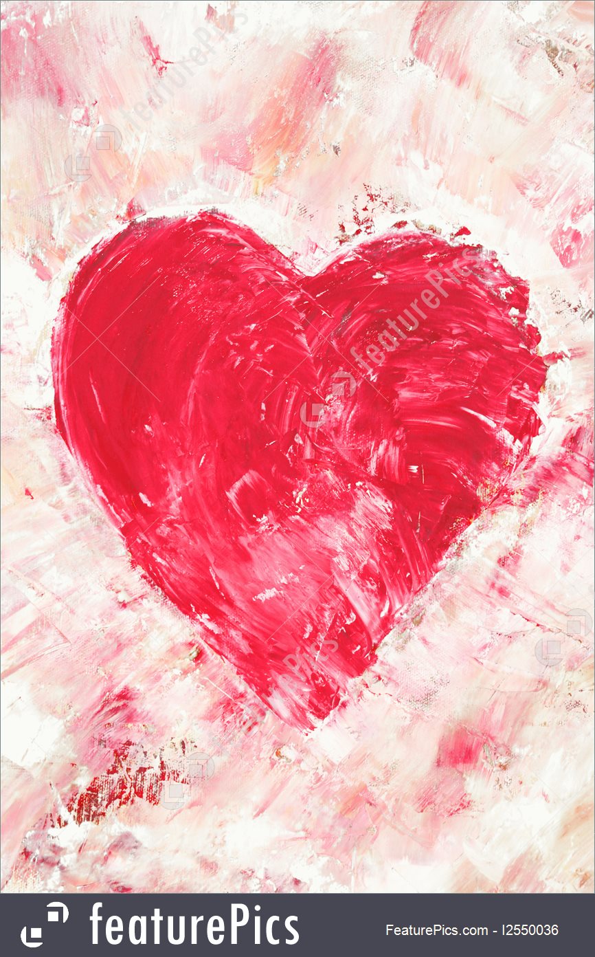 866x1392 Painting Art Heart Shape Paintings - Heart Painting On Canvas