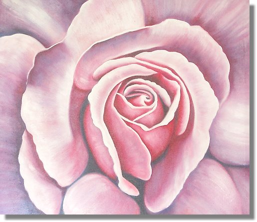 515x444 Purple Rose Heart Painting On Canvas - Heart Painting On Canvas