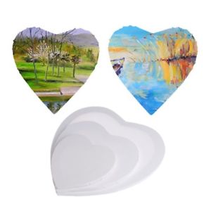 300x300 Heart Shape Wood Framed Blank Stretched Art Cotton Canvas Oil - Heart Shape Painting