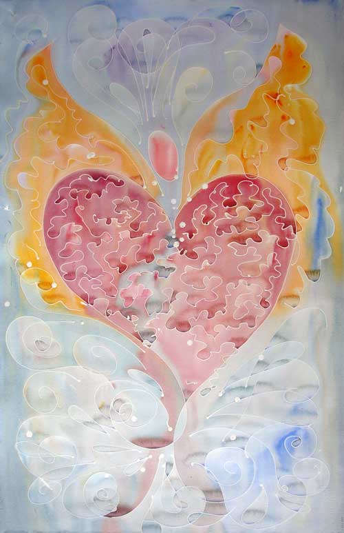 500x773 Hearts Gallery - Heart With Wings Painting