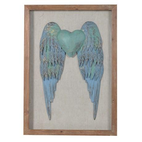 460x460 Heart Angel Wings In Frame Annie Mo'S - Heart With Wings Painting