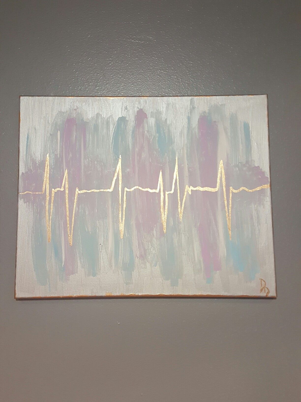 1224x1632 Heartbeat Painting Painting By D.marie - Heartbeat Painting