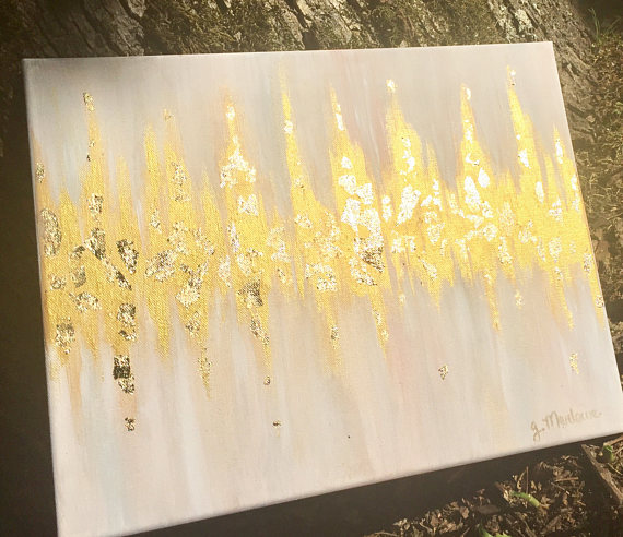 570x492 Heartbeat Painting Baby's Heartbeat Painting Sonogram - Heartbeat Painting