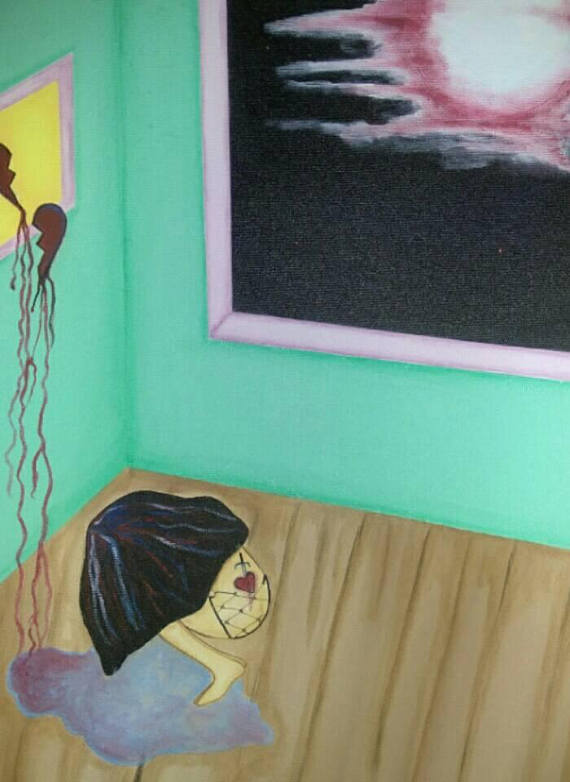 570x782 Heartbreak Painting - Heartbreak Painting