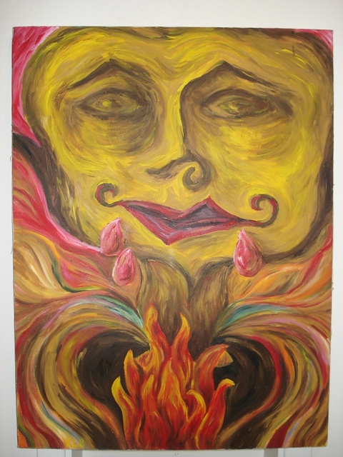 480x640 Kandice Braswell Artwork Heartbreak Original Painting Acrylic - Heartbreak Painting