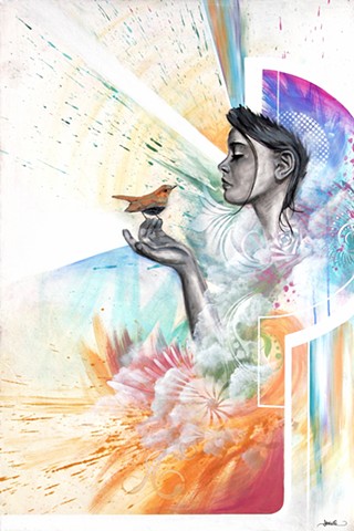 320x480 Douglas Keliiheleua Kleinsmith - Heartbreak Painting