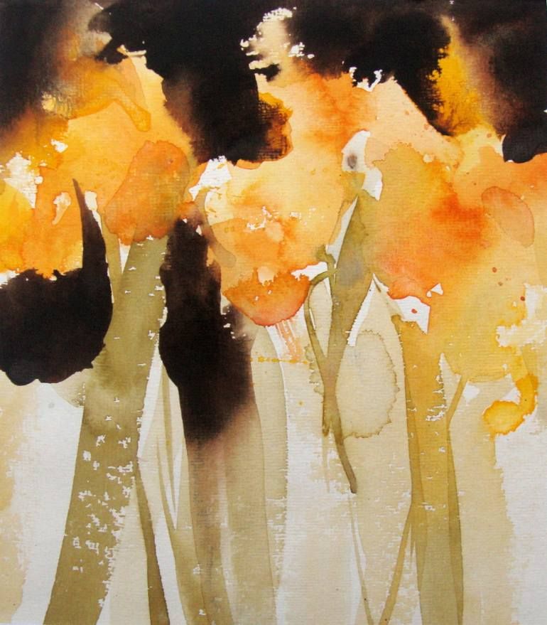 770x879 Gladiolus Heartbreak Painting By David Ross Heartbreak Art - Heartbreak Painting