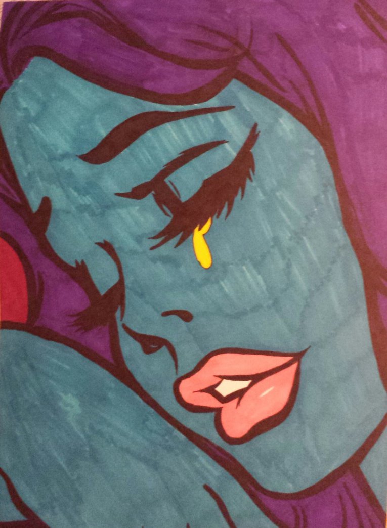 765x1044 Heartbroken Crying Monster~ By Animedrawer3000 - Heartbroken Painting