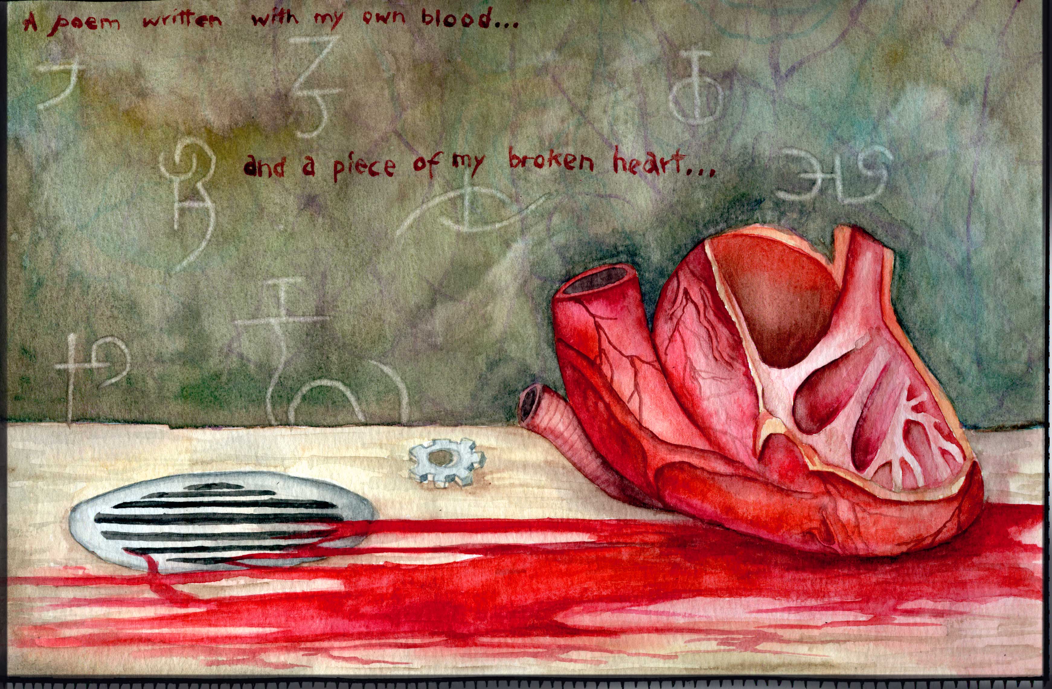 3484x2283 Heartbroken Disease By Zedkiel - Heartbroken Painting