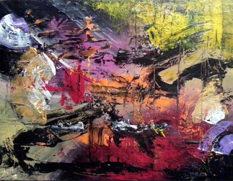 770x601 Saatchi Art Broken Heartbroken Heartcc Painting By Robert Cook - Heartbroken Painting