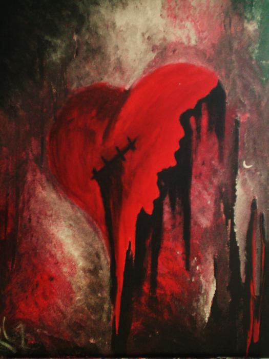 525x700 8tracks Radio Lovelorn Heartbroken (27 Songs) Free - Heartbroken Painting